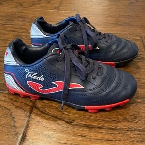 Toledo Kids Blue Soccer Cleats, Size 2